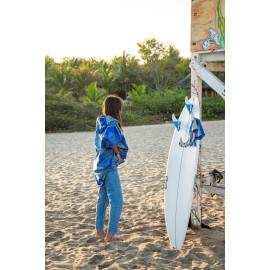 PackTowl Lightweight Microfiber Hooded Changing Poncho, Botanical, Large/Extra Large