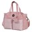 SUPROMOMI Diaper Tote: Large Baby Bag for Boy Girl,Shoulder Mommy Bag Can Make Twins and 2 Kids Nappy Package Mom Hospital Use Pink