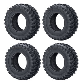 QUPA AM STORE RC Rubber Micro Tires 38mm with Foam Insert 4pcs for 1/18 Kyosho Mini Z 4x4 Jimny