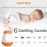Sound Machine for Baby Sleeping,Portable Baby Sleep Soother,Sleep Sounds Machine with \'shu shu\' for Newborn Kids,White Noise Sound Machine for Adult, 6 Soothing Sounds Easy Oprate-Great Gift
