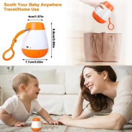 Sound Machine for Baby Sleeping,Portable Baby Sleep Soother,Sleep Sounds Machine with \'shu shu\' for Newborn Kids,White Noise Sound Machine for Adult, 6 Soothing Sounds Easy Oprate-Great Gift