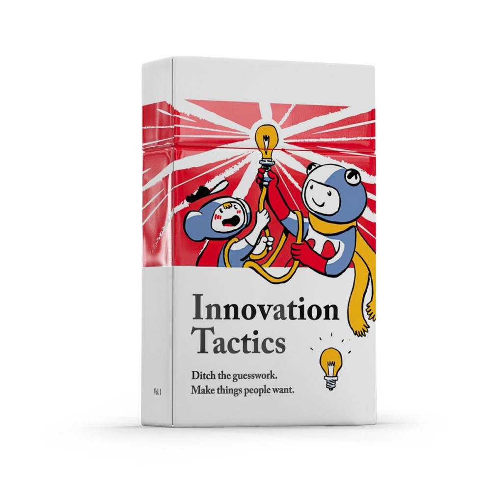 Pip Decks Innovation Tactics Card Deck, Business Tool to Improve Your Innovation Process and Product Design Strategy, 54 Cards in a Case