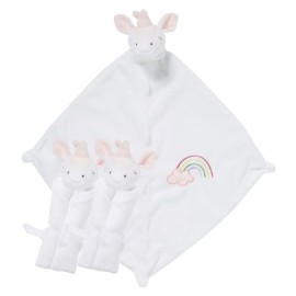 Angel Dear - White Unicorn, Pair and A Spare Blankie Set