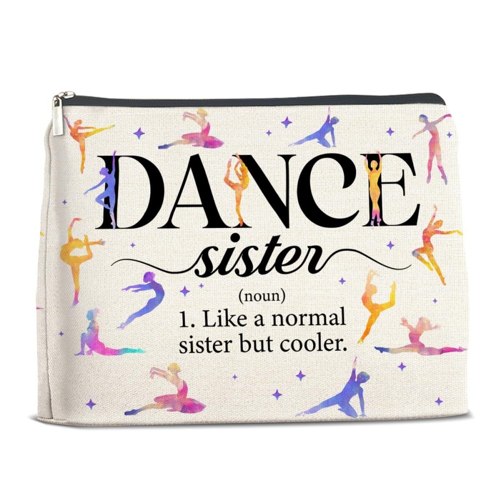 YeleY Dancing Gifts for Women Girls, Dance Sister Makeup Bag, Dance Lover Gift for Dancer Dance Teacher, Ballet Dancer Gift Cosmetic Bag, Dance Teams Gifts Makeup Zipper Pouch YeleY Dancing Gifts for Women Girls, Dance Sister Makeup Bag, Dance Lover Gift for Dancer Dance Teacher, Ballet Dancer Gift Cosmetic Bag, Dance Teams Gifts Makeup Zipper Pouch