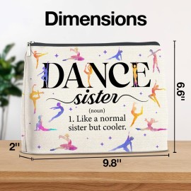 YeleY Dancing Gifts for Women Girls, Dance Sister Makeup Bag, Dance Lover Gift for Dancer Dance Teacher, Ballet Dancer Gift Cosmetic Bag, Dance Teams Gifts Makeup Zipper Pouch YeleY Dancing Gifts for Women Girls, Dance Sister Makeup Bag, Dance Lover Gift for Dancer Dance Teacher, Ballet Dancer Gift Cosmetic Bag, Dance Teams Gifts Makeup Zipper Pouch