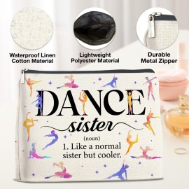 YeleY Dancing Gifts for Women Girls, Dance Sister Makeup Bag, Dance Lover Gift for Dancer Dance Teacher, Ballet Dancer Gift Cosmetic Bag, Dance Teams Gifts Makeup Zipper Pouch YeleY Dancing Gifts for Women Girls, Dance Sister Makeup Bag, Dance Lover Gift for Dancer Dance Teacher, Ballet Dancer Gift Cosmetic Bag, Dance Teams Gifts Makeup Zipper Pouch