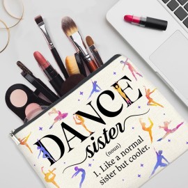 YeleY Dancing Gifts for Women Girls, Dance Sister Makeup Bag, Dance Lover Gift for Dancer Dance Teacher, Ballet Dancer Gift Cosmetic Bag, Dance Teams Gifts Makeup Zipper Pouch YeleY Dancing Gifts for Women Girls, Dance Sister Makeup Bag, Dance Lover Gift for Dancer Dance Teacher, Ballet Dancer Gift Cosmetic Bag, Dance Teams Gifts Makeup Zipper Pouch