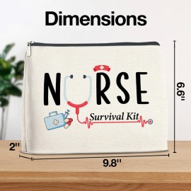 YeleY Nurse Gifts for Women, Nurse Makeup Bag Gift for Nursing Student Nurse Nurse Accessories New Nurse, Nurse Survival Kit Cosmetic Makeup Bag, Nursing Gift Zipper Pouch