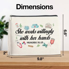 YeleY Gifts for Nurse, Nurse Appreciation Gift Makeup Bag, Thank You Gift for Nurse Cosmetic Bag Nursing Gift Makeup Zipper Pouch YeleY Gifts for Nurse, Nurse Appreciation Gift Makeup Bag, Thank You Gift for Nurse Cosmetic Bag Nursing Gift Makeup Zipper Pouch