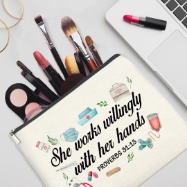 YeleY Gifts for Nurse, Nurse Appreciation Gift Makeup Bag, Thank You Gift for Nurse Cosmetic Bag Nursing Gift Makeup Zipper Pouch YeleY Gifts for Nurse, Nurse Appreciation Gift Makeup Bag, Thank You Gift for Nurse Cosmetic Bag Nursing Gift Makeup Zipper Pouch