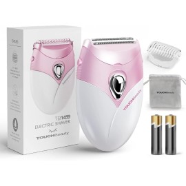 TOUCHBeauty Upgrade Electric Shaver for Women, Razor Cordless for Silky & Smooth Skin, Wet/Dry, Best for Travel (Pink)