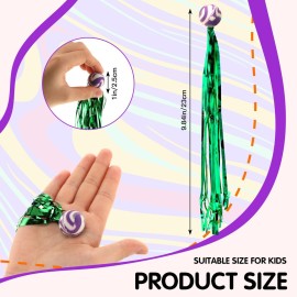 Leyndo 200 Pcs Comet Balls Rubber Bouncy Balls Bulk with Colorful Streamers Mini Ball with Tail for Birthday Party Favors Piata Goodie Bag Stuffers, Assorted Colors