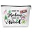 GREOXG Funny Leaf Makeup Bag, Might Be Makeup Might Be Weed Cosmetic Bag, Gift for Women Friends Girls Sisters Mom Birthday Graduation Christmas-B02