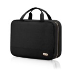 BALULHG Travel Toiletry Bag for Women with Hanging Hook Traveling Essentials Organizer Water-Resistant Hanging Makeup and Toiletry Bag for Cosmetic Toiletries Make-Up,039-Small-Black