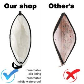 LANJU Hairdresser Gifts Hair Stylist Gifts hairstylist Makeup Bag Hair Dresser Gifts for Women hairdresser Cosmetic Bag Gifts for Hair Stylist Female (white Hairdresser Gifts)