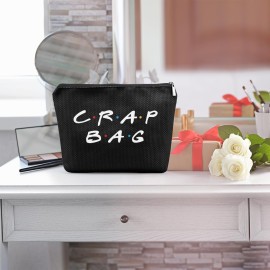 Friend Gifts Makeup Bag Best Friend Birthday Gifts Cosmetic Travel Bag Zipper Pouch Friends Themed Gifts Skincare Bag Christmas Friendship Gifts Beauty Bag for Women Friends Female Girlfriend Wife