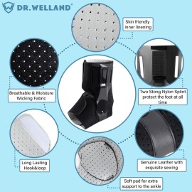 Dr.Welland Ankle Brace with Side Stabilizers -Adjustable Ankle Support for Sprains, Sports Injuries, Plantar Fasciitis, Injury Recovery, Best Ankle Support for Running, Basketball, Volleyball (Large) Dr.Welland Ankle Brace with Side Stabilizers -Adjustable Ankle Support for Sprains, Sports Injuries, Plantar Fasciitis, Injury Recovery, Best Ankle Support for Running, Basketball, Volleyball (Large)