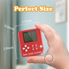 DJMUMU 18PCS Video Game Keychain 6 Colors Gamer Kids Party Favors Bulk Party Supplies for Kids Classroom Prizes