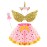 Teuevayl Little Girls Dress Up Clothes for Toddler, Princess Skirt Costume Set with Princess Gloves Crown Wings, Kids\' Dress Up Pretend Play Toys Gift for 3 4 5 6 Girls