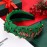HEIDKRUEGER Jeweled Knot Headband Wide Christmas Headband JINGLE BELL Hair Hoop Party Supplies (JINGLE BELL)