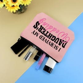 Mother of the Bride Cosmetic Bag Wedding Day Makeup Bag Funny Mother Of The Bride Gift from Daughter Wedding Keepsake Bridal Shower Gift for Mom Bride\'s Mom Pink Travel Cosmetic Pouch Mother of the Bride Cosmetic Bag Wedding Day Makeup Bag Funny Mother Of The Bride Gift from Daughter Wedding Keepsake Bridal Shower Gift for Mom Bride\'s Mom Pink Travel Cosmetic Pouch