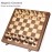 ELONGDI 15 Wooden Chess Set with Magnetic Pieces - Extra Queens - Folding Chessboard Portable Travel Tournament Chess Board Games for Adults Kids