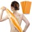 ARCH&M Exfoliating Washcloth Body Scrubber Back Scrubber for Shower Japanese Beauty Washcloth Bath Wash Cloth Korean Exfoliation Luffah Towel Net Sponge Loofah Body Scrub 3 Pack (Orange x 3)