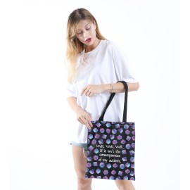 DandD Gift Role Playing Games Gift Dice Pouch DandD Accessory Pouch Bag Games Makeup Bag for RPG Gamer (My Actions Tote)