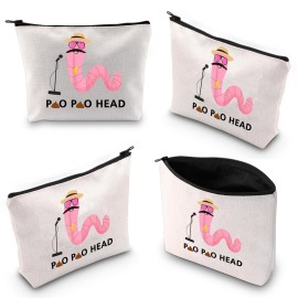 XYANFA VPPR Makeup Bag Reality TV Show Gift You\'re a Worm with a Mustache VPPR Fans Gift Cosmetic Bag