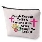 Preacher Wife Cosmetic Bag Pastor Wife Gift To Be A Pastor\'s Wife Makeup Bag Pastor Wife Appreciation Gift (To Be A Pastor\'s Wife)