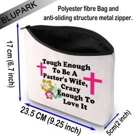 Preacher Wife Cosmetic Bag Pastor Wife Gift To Be A Pastor\'s Wife Makeup Bag Pastor Wife Appreciation Gift (To Be A Pastor\'s Wife)