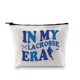 XYANFA Lacrosse Girl Makeup Bag Lacrosse Player Gift Lacrosse Coach Mom Cosmetic Bag Gift For Lacrosse Lover (LACROSSE ERA)