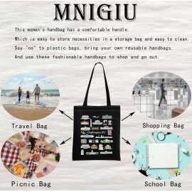 Washington D.C. Gift Welcome To Washington D.C. Moving to Washington D.C. Gift (Washington D.C Tote BLK)