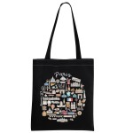 Paris City Tote Bag Paris Travel Gifts Paris Gift Welcome to Paris Moving to Paris Gift (Paris tote BLK)