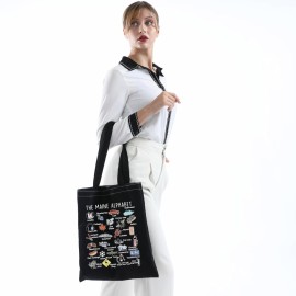 Maine State Tote Bag Welcome To Maine Moving to Maine Gift Maine Travel Gift (Maine State Tote BLK)