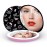 Impressions Vanity Hello Kitty The Favorites Compact Mirror with Light, Double Sided Cute Travel Makeup Mirror with Magnification, Soft Touch Button, and Adjustable Brightness