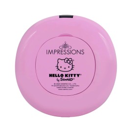 Impressions Vanity Hello Kitty The Favorites Compact Mirror with Light, Double Sided Cute Travel Makeup Mirror with Magnification, Soft Touch Button, and Adjustable Brightness