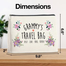 YeleY Grammy Gift Grammy\'s Travel Bag - Grammy From Granddaughter Grandson - for Grandmother Grandma Nana New Grammy - Grammy Makeup Bag Cosmetic Bag Makeup Zipper Pouch YeleY Grammy Gift Grammy\'s Travel Bag - Grammy From Granddaughter Grandson - for Grandmother Grandma Nana New Grammy - Grammy Makeup Bag Cosmetic Bag Makeup Zipper Pouch