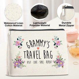 YeleY Grammy Gift Grammy\'s Travel Bag - Grammy From Granddaughter Grandson - for Grandmother Grandma Nana New Grammy - Grammy Makeup Bag Cosmetic Bag Makeup Zipper Pouch YeleY Grammy Gift Grammy\'s Travel Bag - Grammy From Granddaughter Grandson - for Grandmother Grandma Nana New Grammy - Grammy Makeup Bag Cosmetic Bag Makeup Zipper Pouch