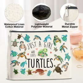 YeleY Sea Turtle for Women Turtle Lovers - Turtle Ideas - Turtle Lovers Makeup Bag for Teen Girl - Just a Girl Who Loves Turtles Cosmetic Bag Makeup Zipper Pouch YeleY Sea Turtle for Women Turtle Lovers - Turtle Ideas - Turtle Lovers Makeup Bag for Teen Girl - Just a Girl Who Loves Turtles Cosmetic Bag Makeup Zipper Pouch