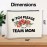 YeleY Team Mom - Team Mom Appreciation - Funny Team Mom Makeup Bag - I\'m a Team Mom Cosmetic Bag Makeup Zipper Pouch
