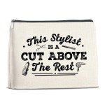 YeleY Hairdresser - Hair Stylist for Women - Hairstylist Appreciation Gift - Hair Stylist Makeup Bag Cosmetic Bag Makeup Zipper Pouch
