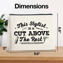 YeleY Hairdresser - Hair Stylist for Women - Hairstylist Appreciation Gift - Hair Stylist Makeup Bag Cosmetic Bag Makeup Zipper Pouch