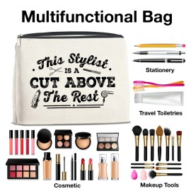 YeleY Hairdresser - Hair Stylist for Women - Hairstylist Appreciation Gift - Hair Stylist Makeup Bag Cosmetic Bag Makeup Zipper Pouch