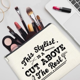 YeleY Hairdresser - Hair Stylist for Women - Hairstylist Appreciation Gift - Hair Stylist Makeup Bag Cosmetic Bag Makeup Zipper Pouch