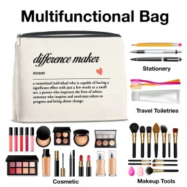 YeleY Difference Maker Gift - Coworker for Women - Thank You Gift for Coworker Colleague Boss Lady Mentor Leader - Difference Maker Definition Makeup Bag Cosmetic Bag Makeup Zipper Pouch YeleY Difference Maker Gift - Coworker for Women - Thank You Gift for Coworker Colleague Boss Lady Mentor Leader - Difference Maker Definition Makeup Bag Cosmetic Bag Makeup Zipper Pouch