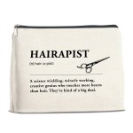 YeleY Hairapist - Hair Stylist for Women - Hairstylist Gift - Hair Stylist Makeup Bag - Hairapist Definition Cosmetic Bag Makeup Zipper Pouch