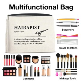 YeleY Hairapist - Hair Stylist for Women - Hairstylist Gift - Hair Stylist Makeup Bag - Hairapist Definition Cosmetic Bag Makeup Zipper Pouch