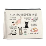 YeleY Cat Lovers for Women - Cat for Cat Mom Cat Lovers - Cat Lady - Cat Mom Makeup Bag Cosmetic Bag Makeup Zipper Pouch