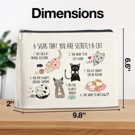 YeleY Cat Lovers for Women - Cat for Cat Mom Cat Lovers - Cat Lady - Cat Mom Makeup Bag Cosmetic Bag Makeup Zipper Pouch